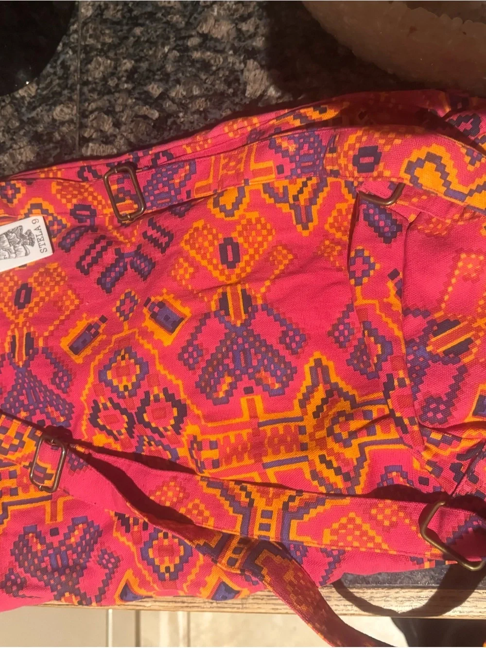 Stela 9 backpack festival Boho brand new Pink Embroidered